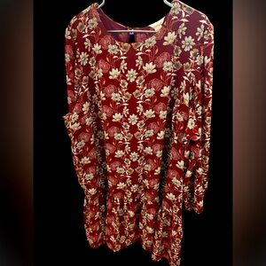 Caslon Red Floral Dress